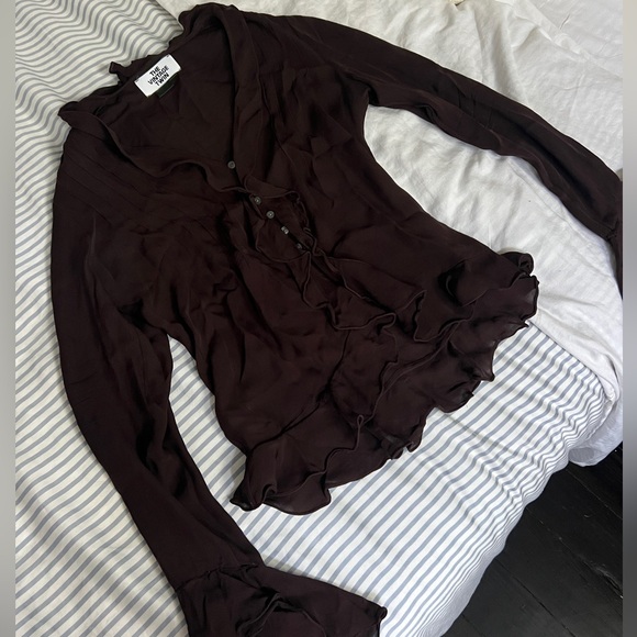 The Vintage Twin Ralph Lauren Long Sleeve Blouse - Picture 1 of 4